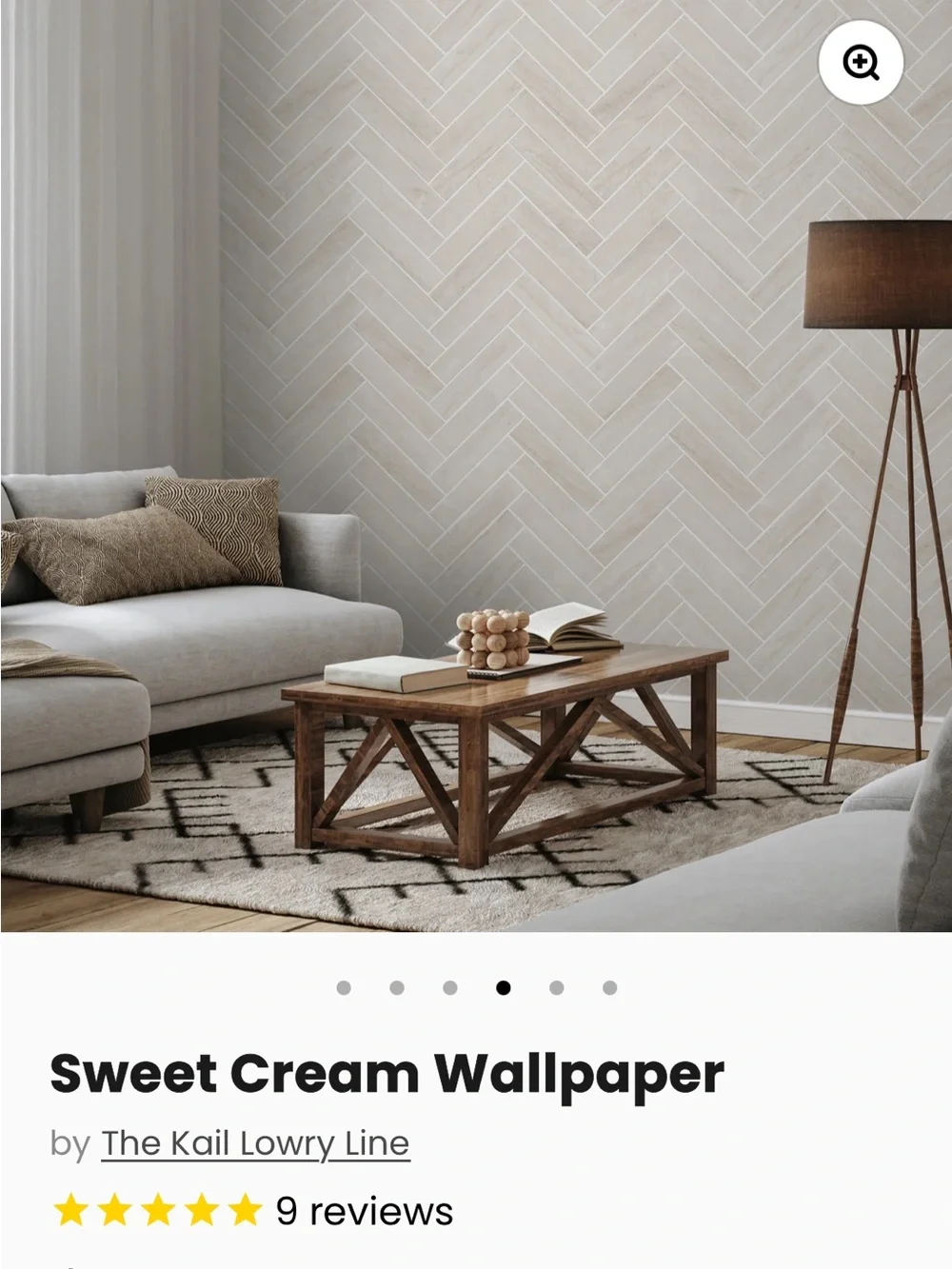 Brand new still in box - Wall Blush “sweet Cream” Peel & Stick Wallpaper.